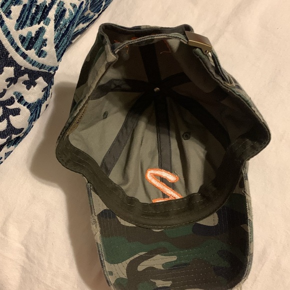 Knethos Vintage Option 2 Adjustable Camo Distressed Cap PreOwned One Size - Picture 7 of 8